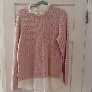 Ted Baker Cashmere Blend Sweater & White blouse Collar/Tail, Nordstrom Purchase